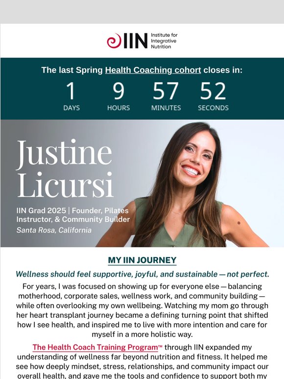 Justine Licursi on Rewiring How We Think About Wellness