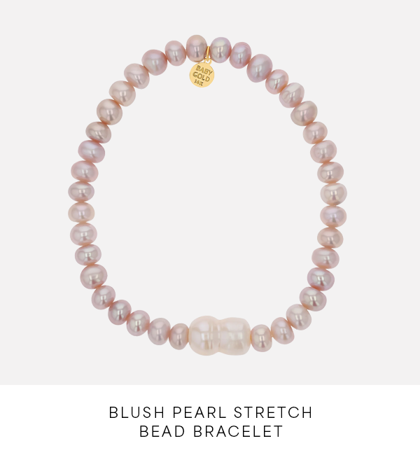 Blush Pearl Stretch Bead Bracelet