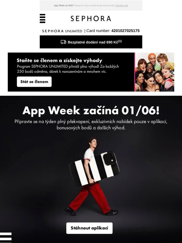 📲 Stáhněte si aplikaci a užijte si týden exkluzivních nabídek