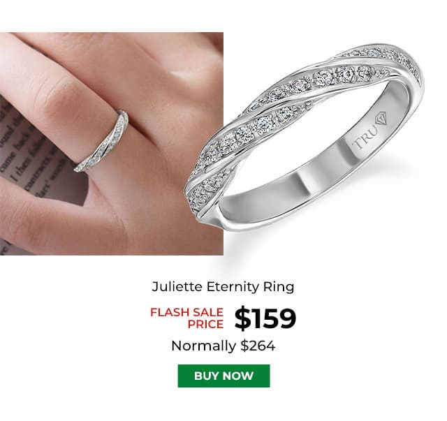 Juliette Eternity Ring Platinum Clad