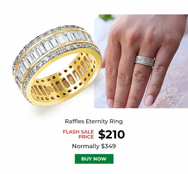 Raffles Eternity Ring Gold Clad