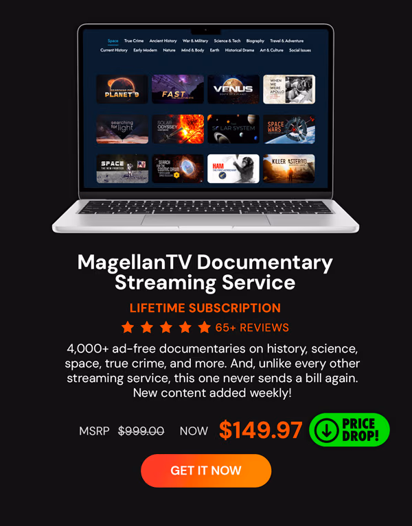 MagellanTV Documentary Streaming Service: Lifetime Subscription