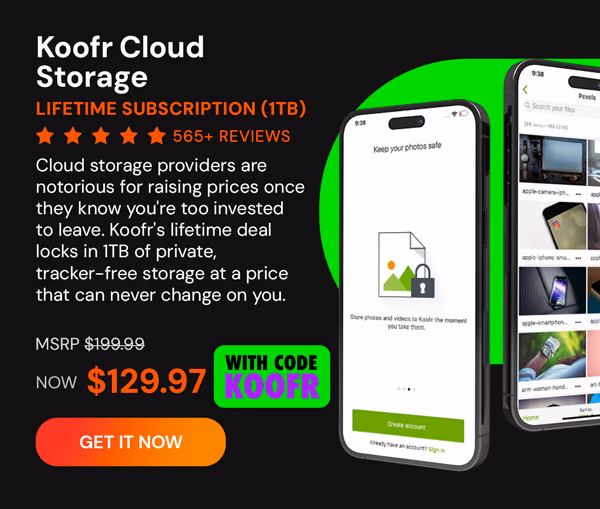 Koofr Cloud Storage: Lifetime Subscription (1TB)