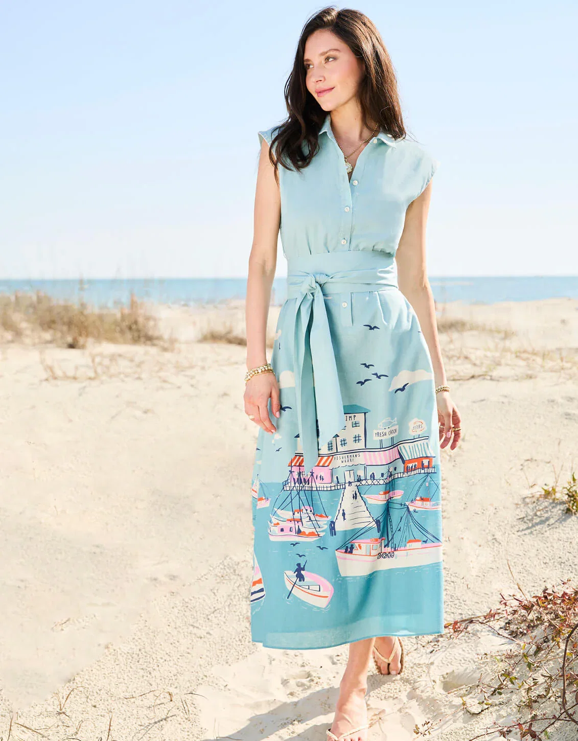 Image of Janine Midi Dress Admiral Marina