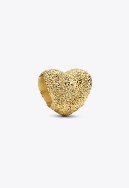 Textured Heart Mini Charm