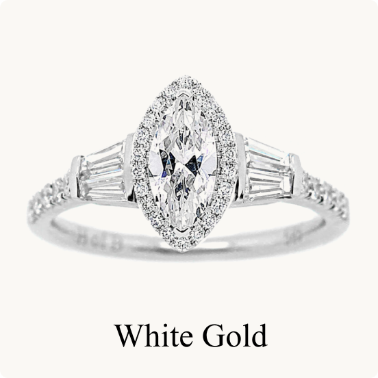 White Engagement Rings