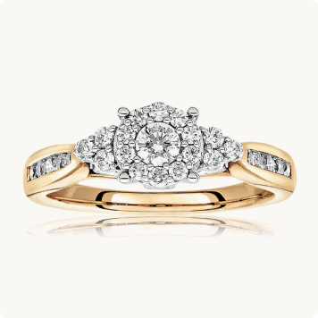 Morgan. Diamond Engagement Ring in 14k Yellow Gold