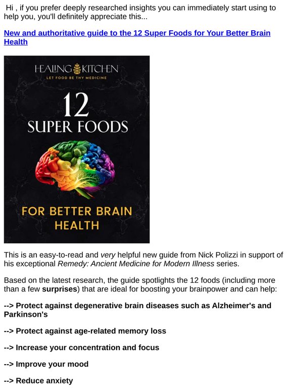 Top 12 Brain-Booster Foods (easy-to-read new guide for you... plus 3 great dad jokes to make you smile)