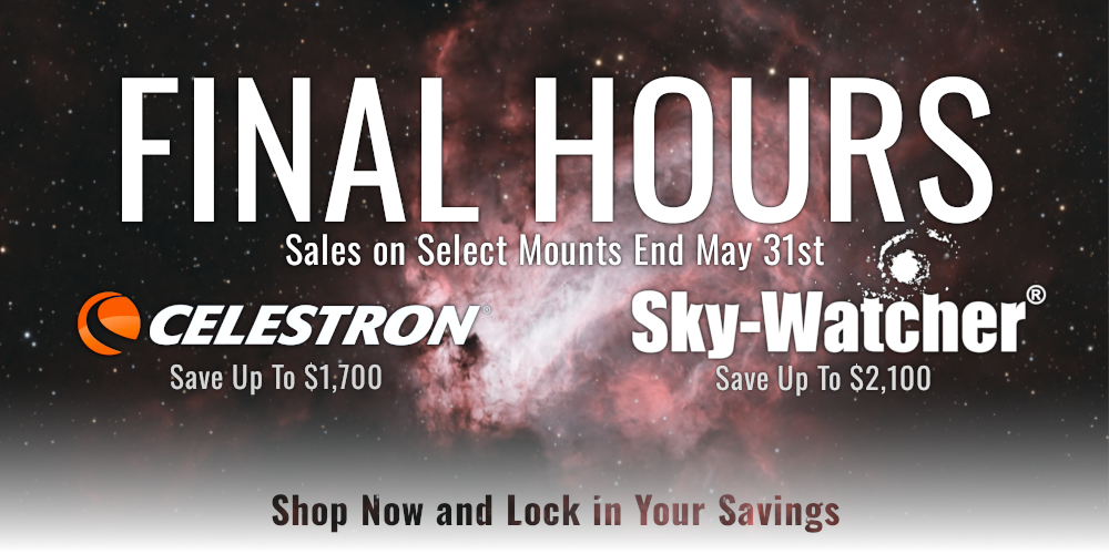 Celestron and Sky-Watcher Spring Mount Sale
