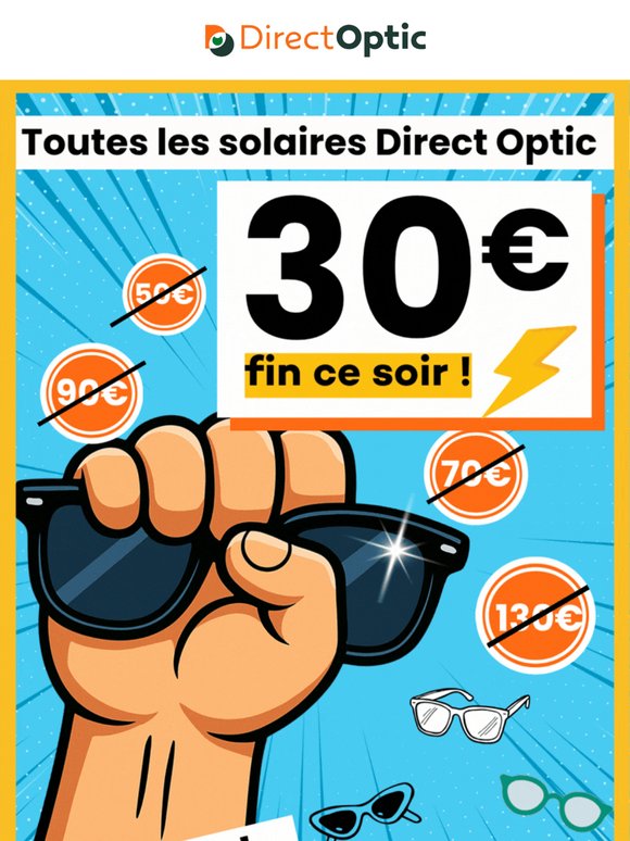 🕶️ La Vente FLASH termine ce soir !