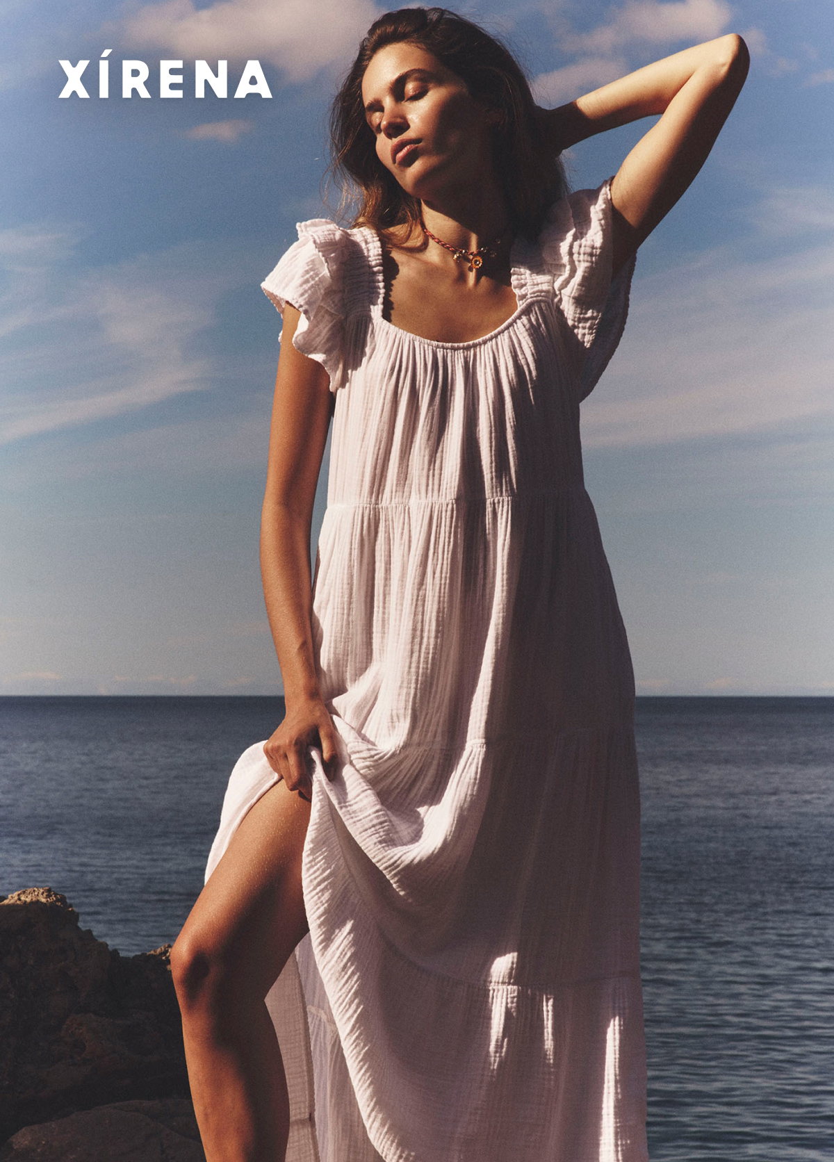 Jaynie Dress White Gauze. Explore Good Gauze for the Summer Season Ahead. 