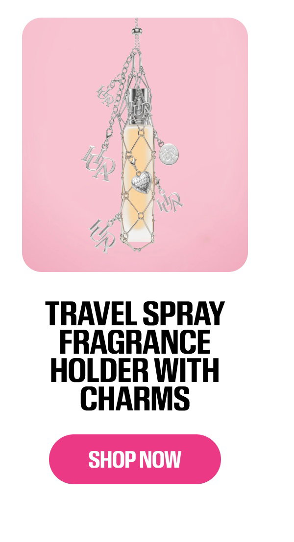 TRAVEL SPRAY FRAGRANCE HOLDER WITH CHARMS