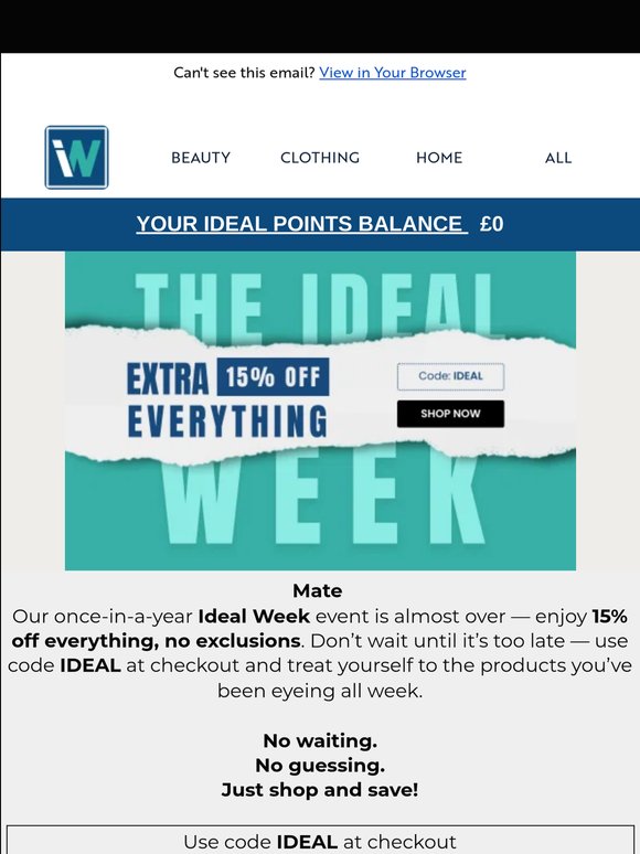 ⏳ Only 2 Days Left — 15% Off Everything!