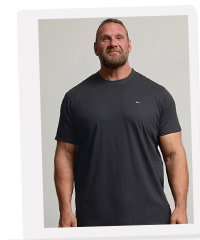 BadRhino Big & Tall Black/Blue/Red/Green/Navy 5 Pack Extra Long T-Shirts