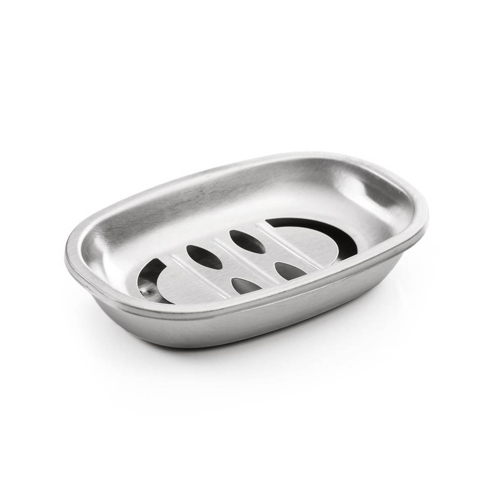 Image of 2-Piece Stainless Steel Soap Dishes - Pack of 2