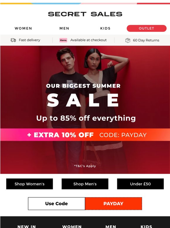 Summer Sale: Up to 85% off EVERYTHING