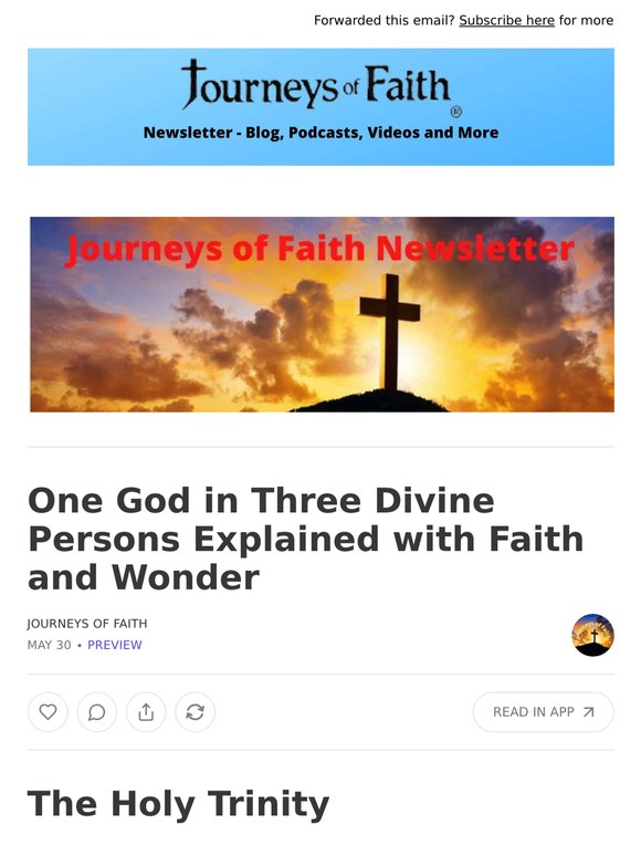 One God in Three Divine Persons Explained with Faith and Wonder