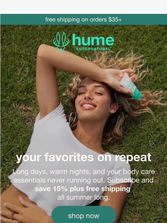 Save 15% all summer