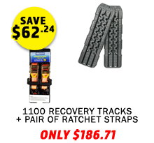 Recovery Tracks + Hercules Ratchet Straps (2 Pack)
