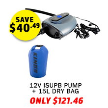 Plus 12V iSUP Pump + 15L Waterproof Dry Bag