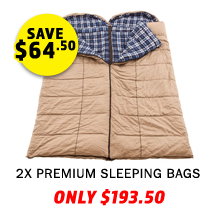 2x Premium Sleeping bag - Left and Right Zipper