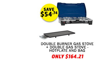 Double Burner Gas Stove + Double Gas Stove - Hotplate and Bag