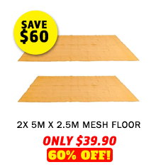 2 x Mesh Flooring 5m x 2.5m