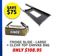 Fridge Slide - Large + Clear Top Canvas Bag