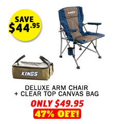 Deluxe Arm Chair + Clear Top Canvas Bag
