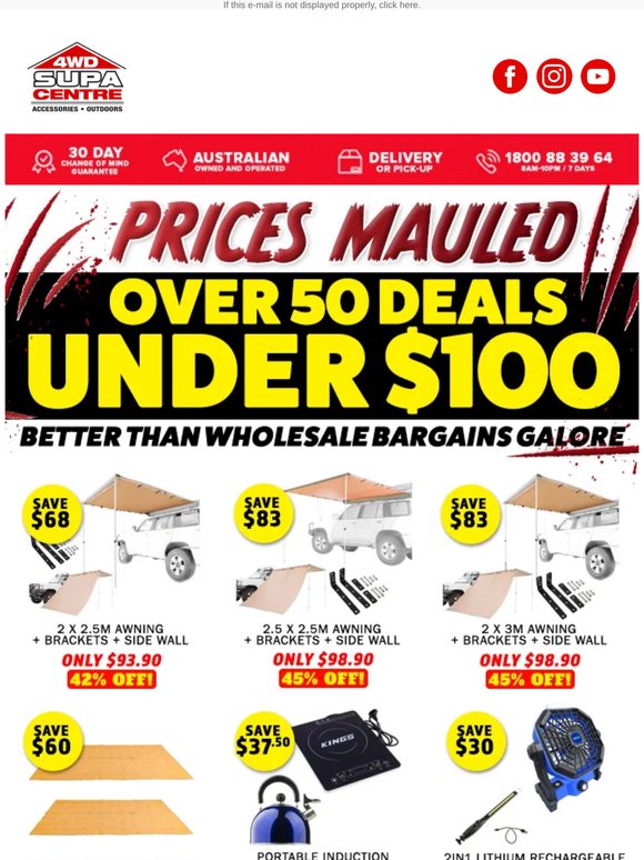 Prices Mauled 😱 Over 50 Deals Under $100 👀 Better Than Wholesale Bargains Galore