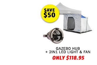 Gazebo Hub + 2in1 LED Light & Fan