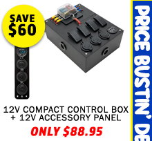 12V Compact Control Box + 12V Accessory Panel