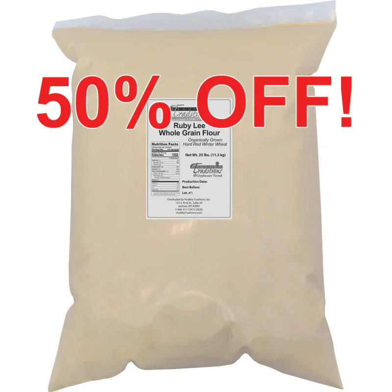 Image of Ruby Lee Whole Grain Flour - 25 lb. Bag