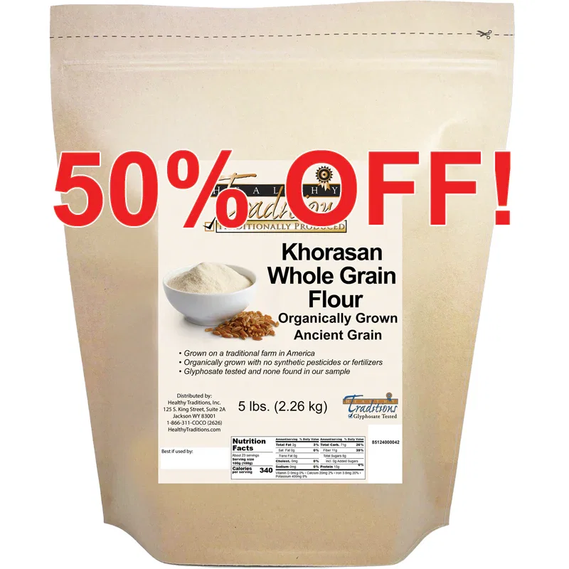 Image of Khorasan Whole Grain Flour - 5 lb. Bag