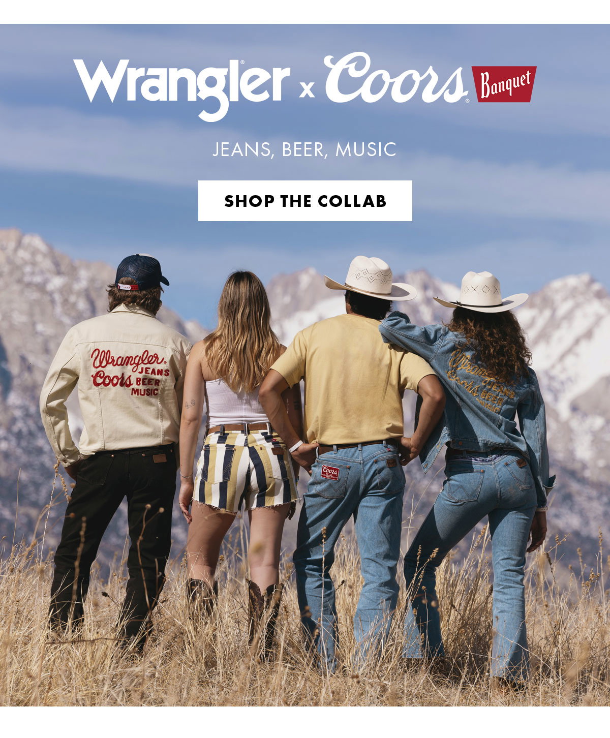Wrangler x Coors Banquet Jeans, Beer, Music Shop The Collab