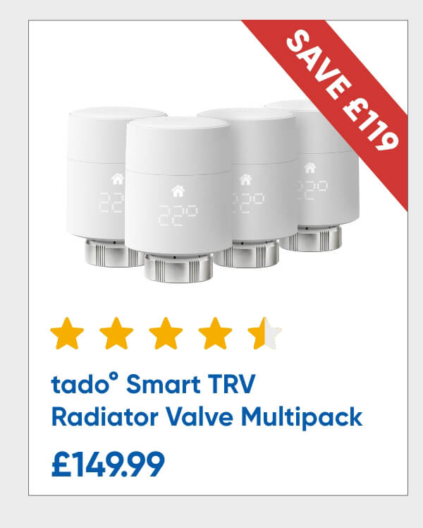 tado° Smart TRV Thermostatic Radiator Valve Multipack