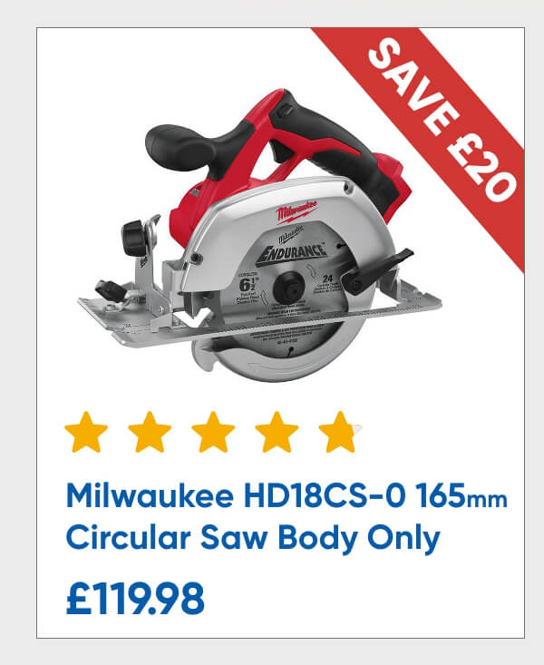 Milwaukee HD18CS-0 165mm Circular Saw Body Only