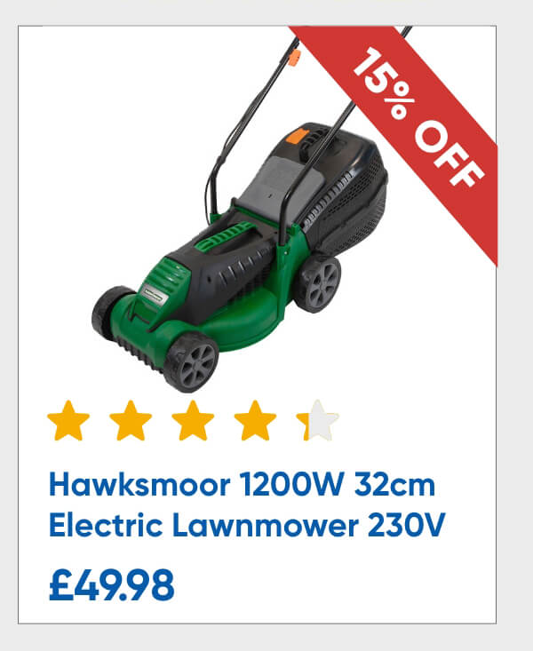 Hawksmoor 1200W 32cm Electric Lawnmower 230V