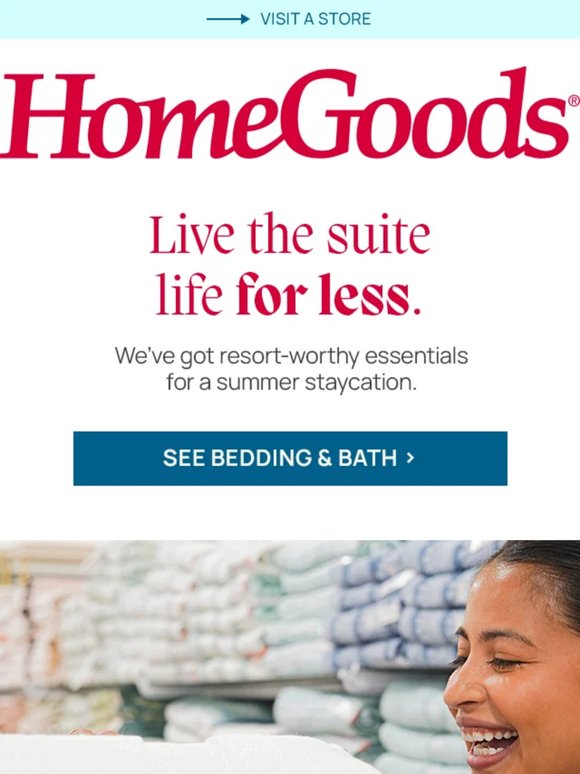 STOCK UP & save on bedding & towels.