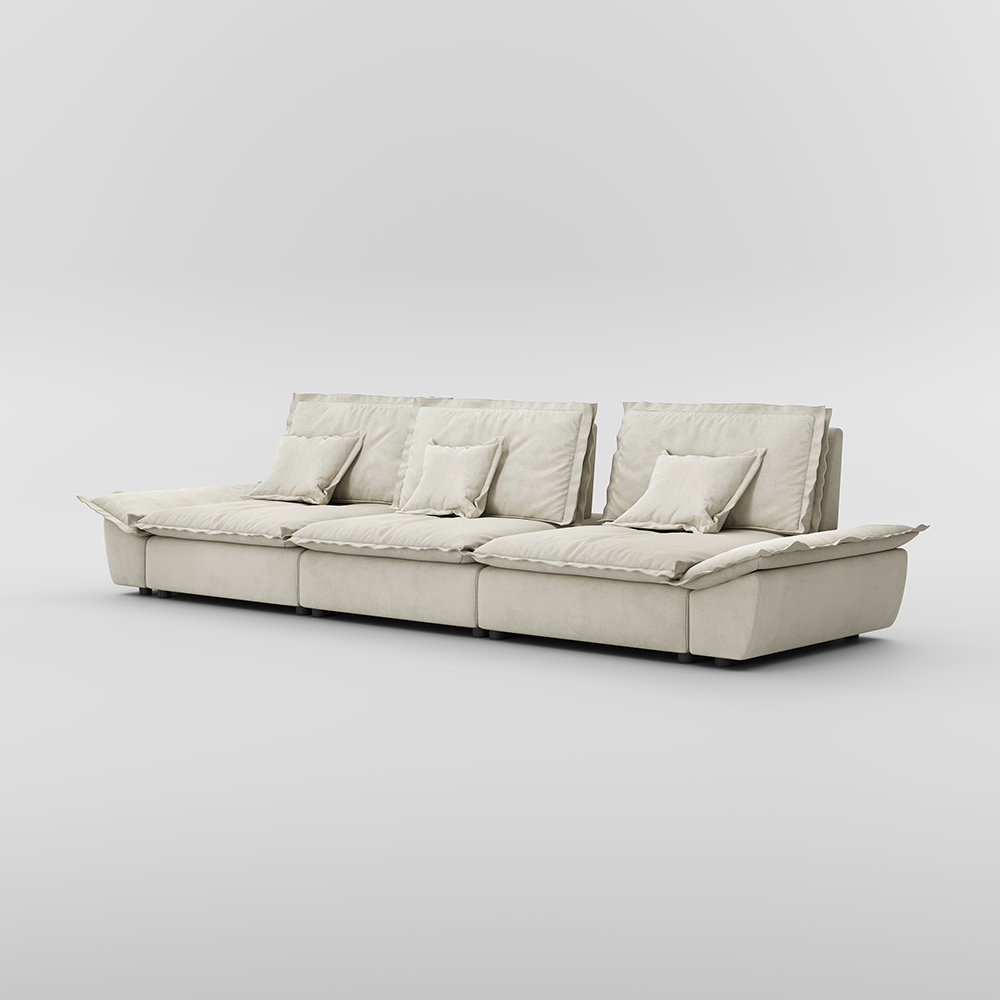 Image of Sailboat Deep Sofa with Adjustable Backrest , Dog Proof Couch, Anti-scratch and Water-proof Fabric