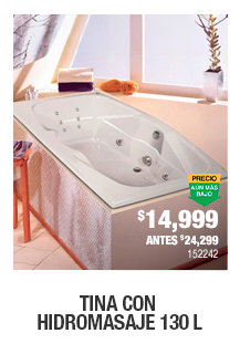 Tina con hidromasaje 130 L