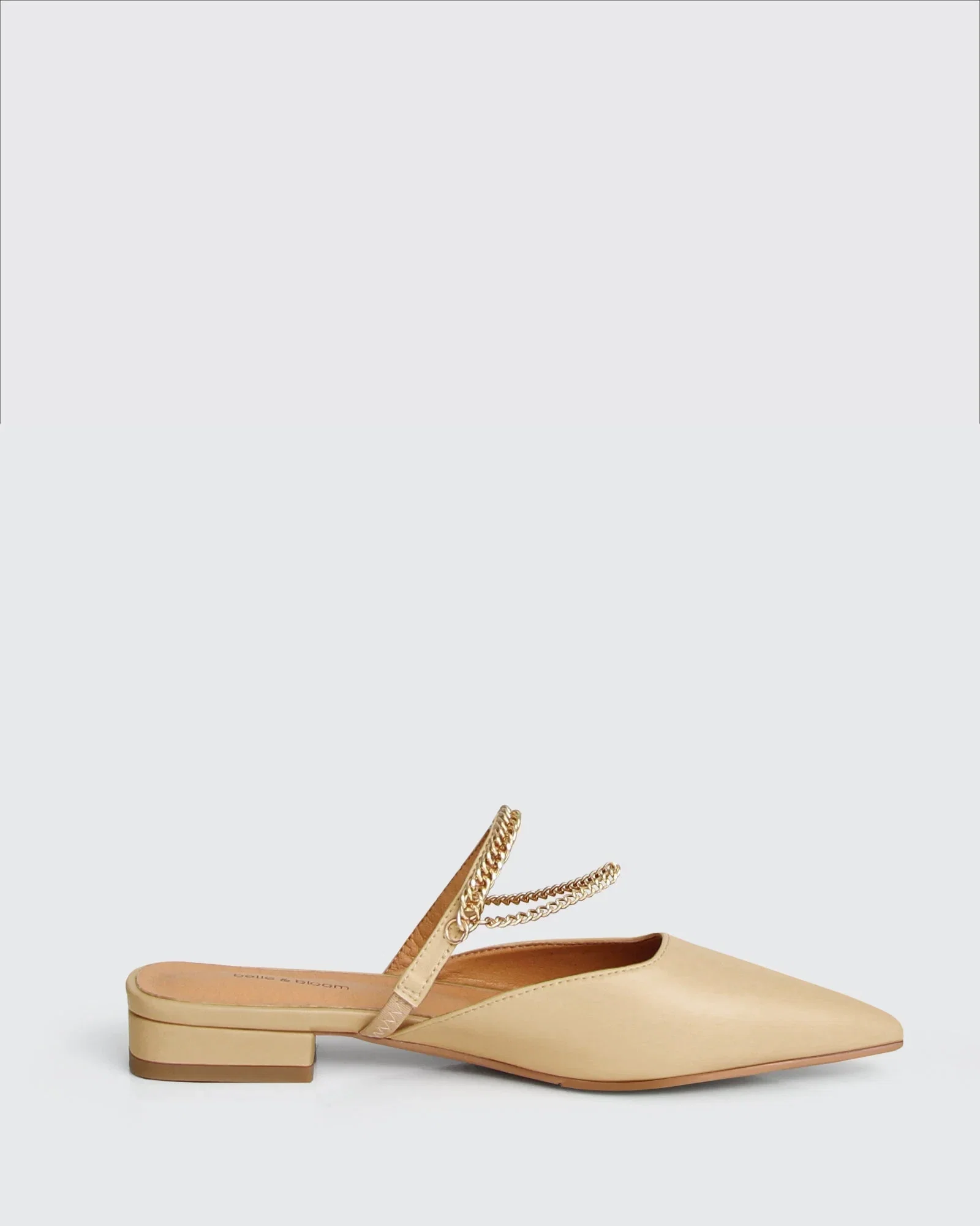 Image of On The Go Leather Flat - Sand