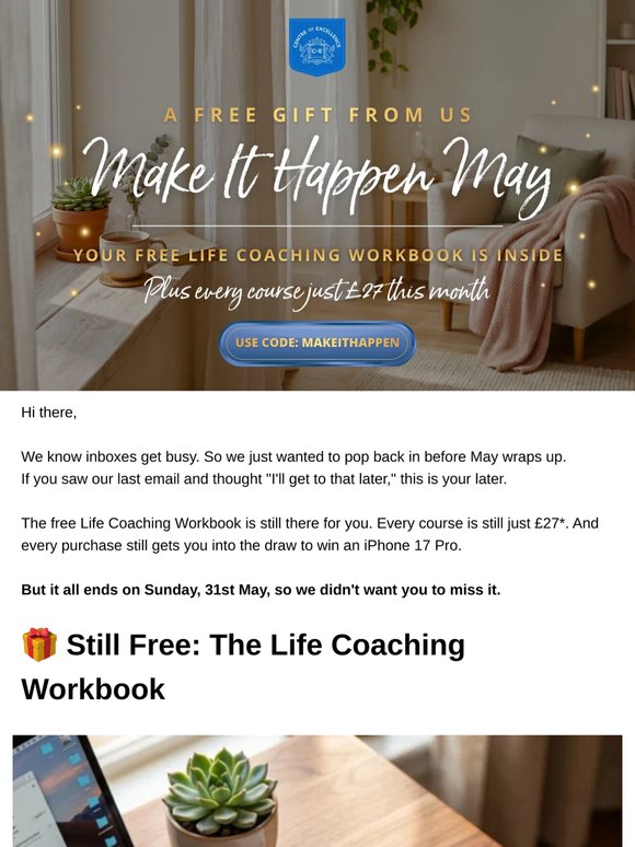 Still haven't grabbed your free workbook? It's waiting for you 💛