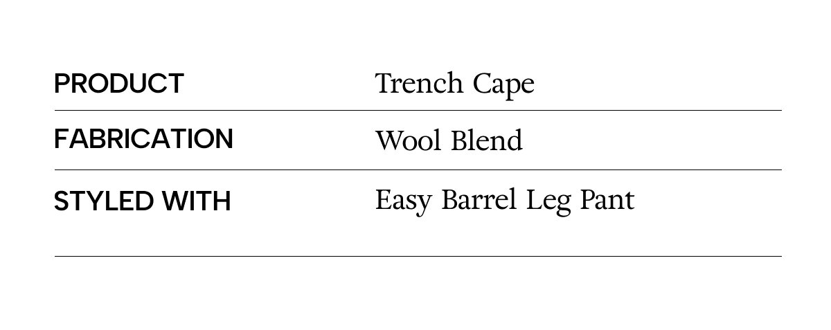 Wool Trench Cape. Made to layer, practical design meets modern style. Discover wool capes, wraps and more. Shop Now.