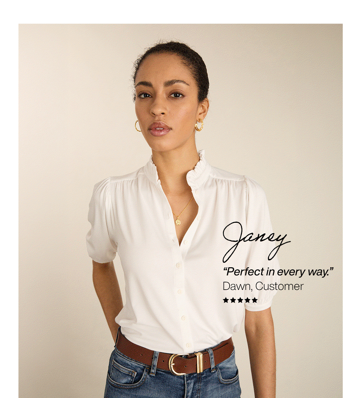 Janey Short Sleeve Blouse