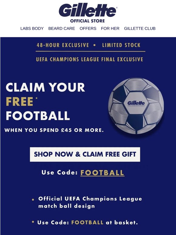 Claim Your Free Football