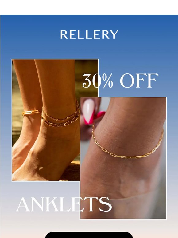 ANKLET SALE! 30% OFF