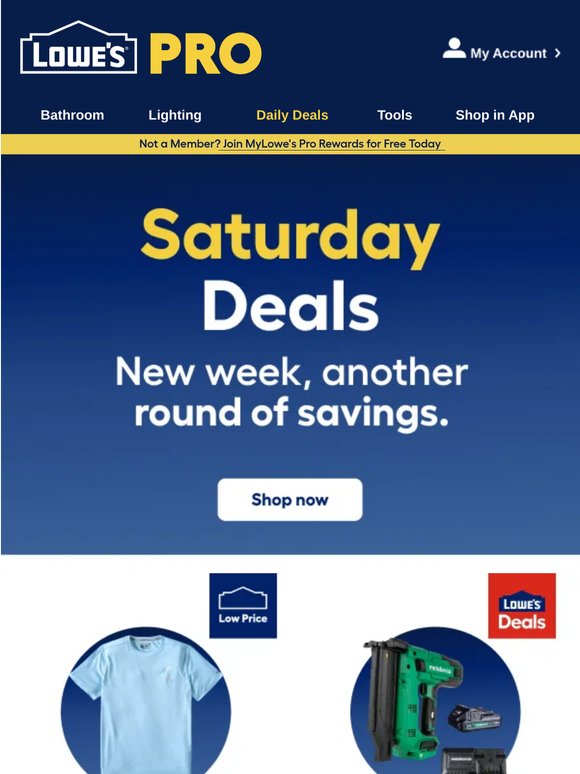 It's here. Saturday Deals for your next job👉