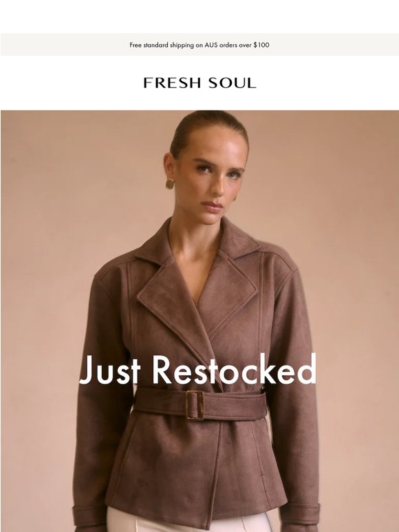 Just Restocked | Mossen Suede Jacket