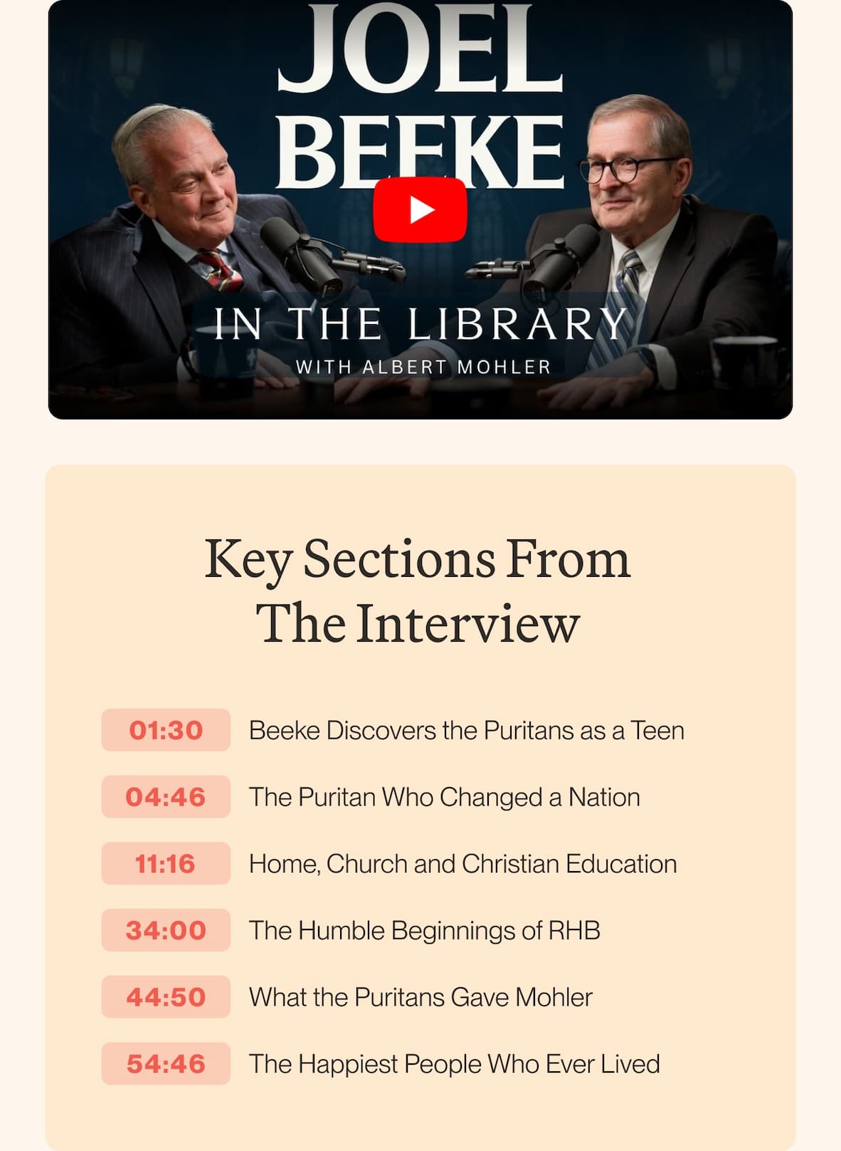 Key Sections From the Interview